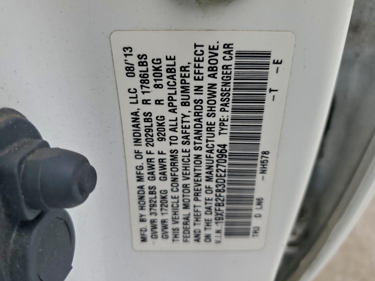 2013 HONDA CIVIC