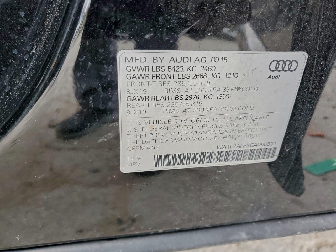 2016 AUDI Q5