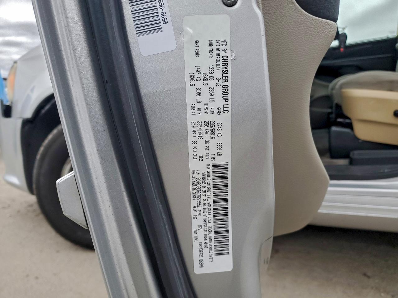 2012 DODGE GRAND CARAVAN
