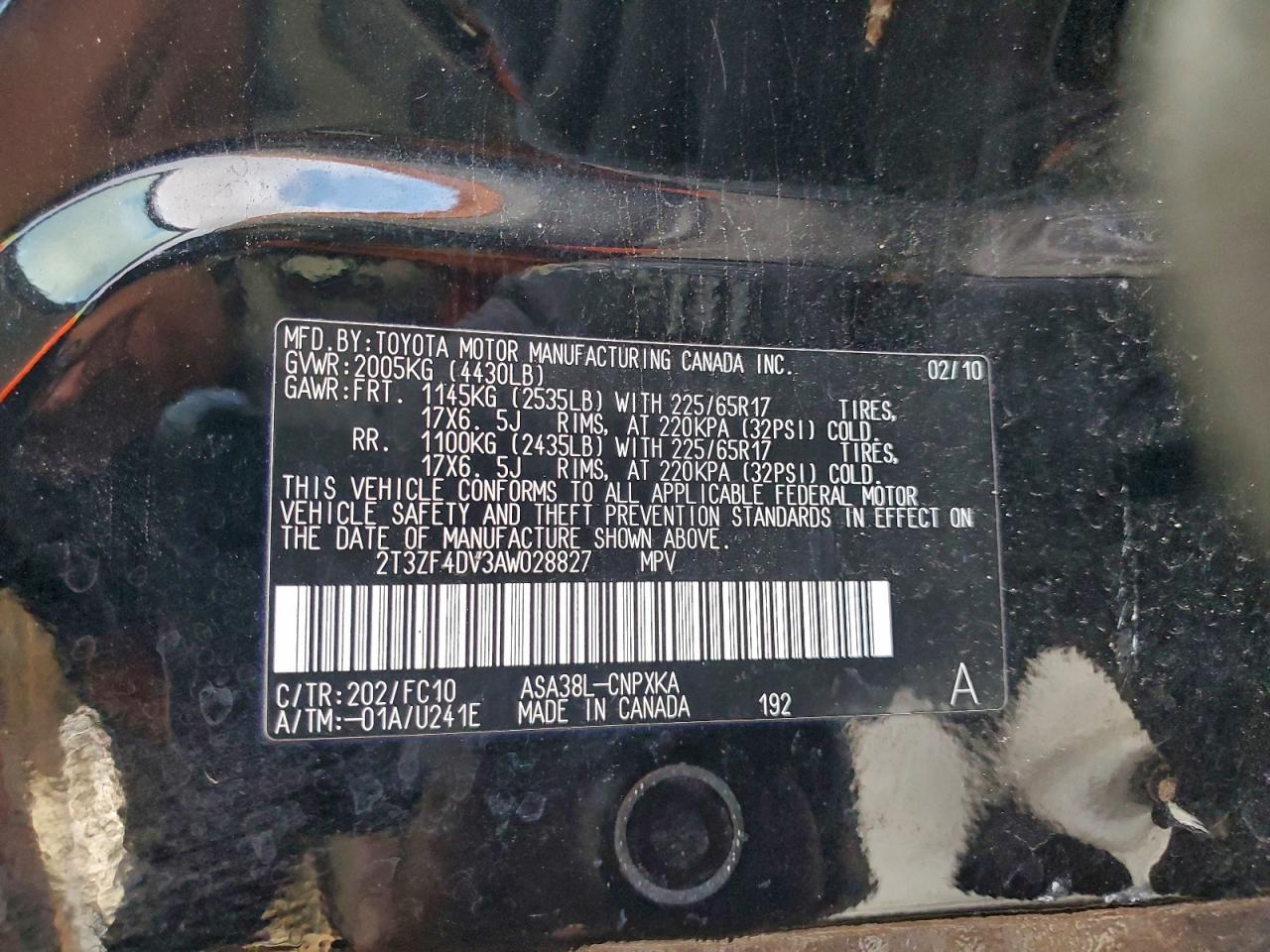 2010 TOYOTA RAV4