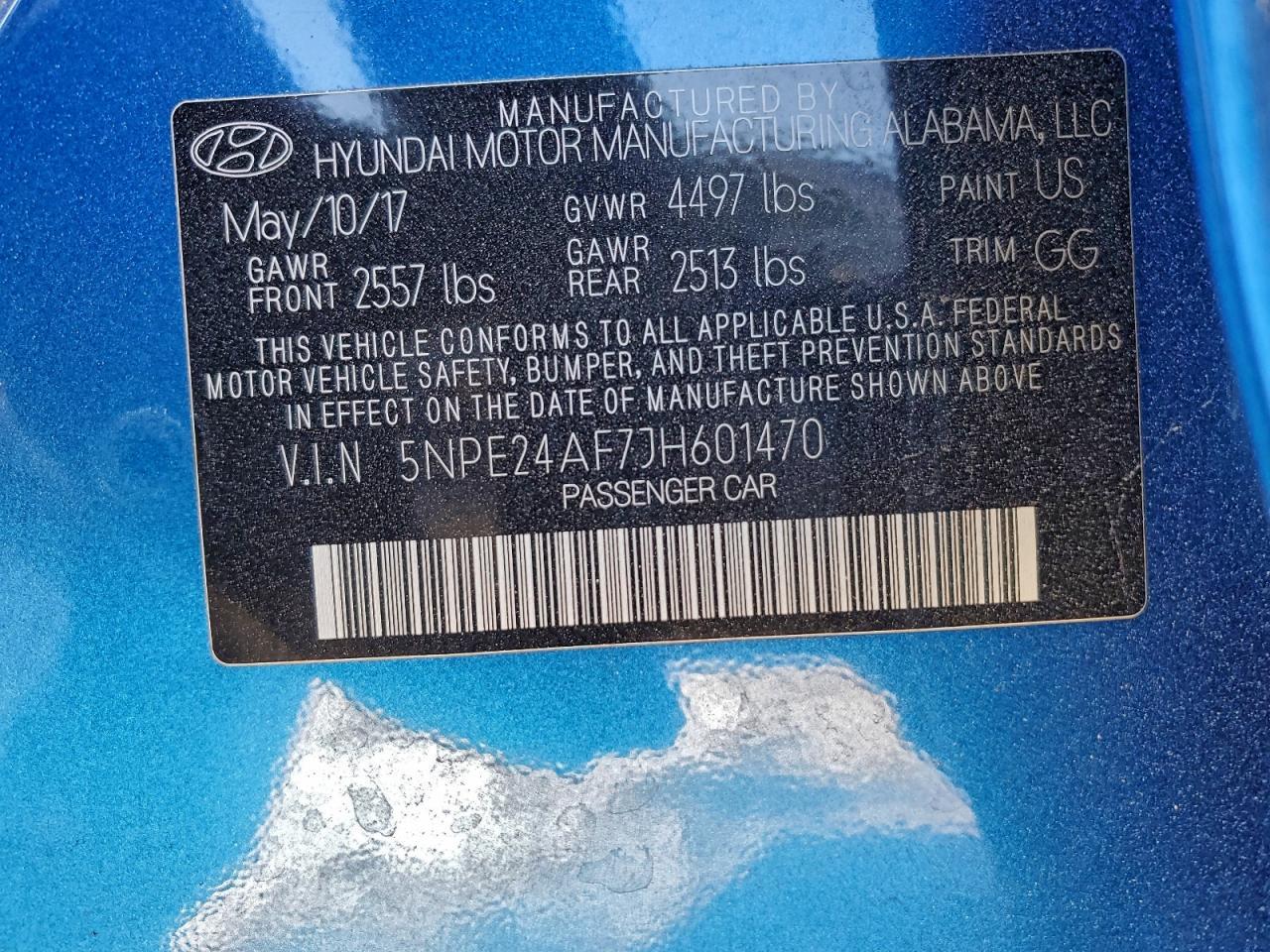 2018 HYUNDAI SONATA