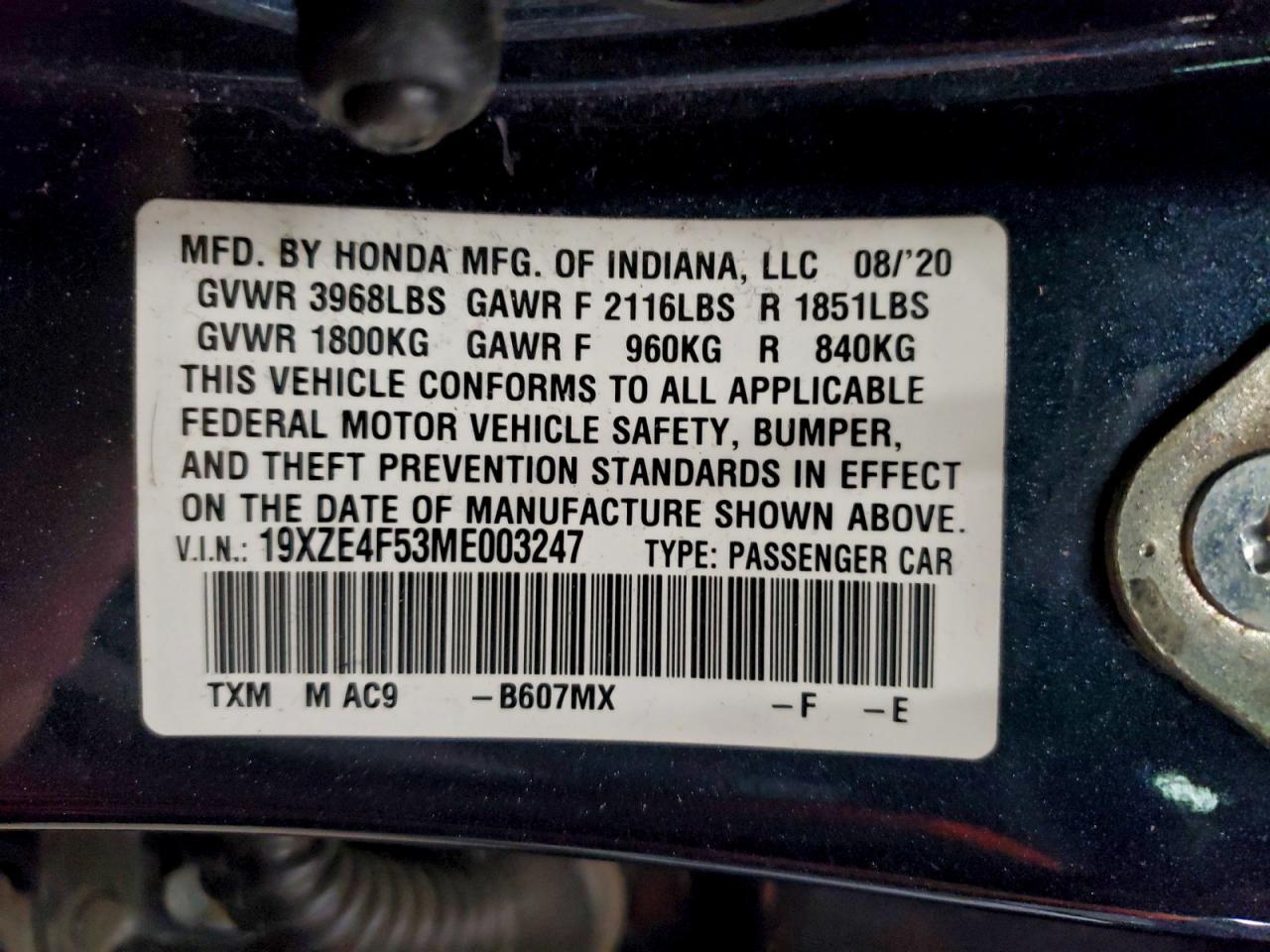 2021 HONDA Insight
