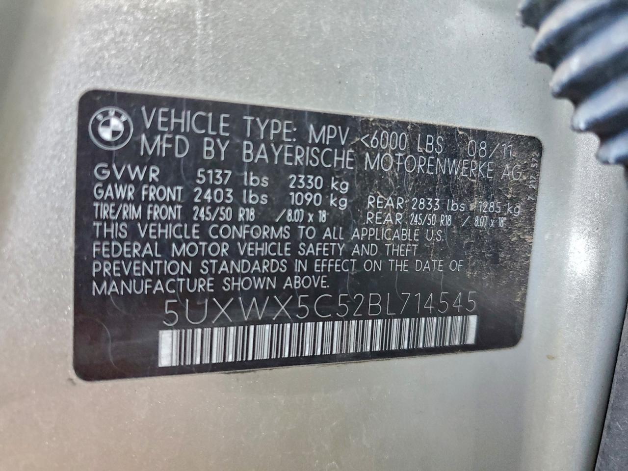 2011 BMW X3