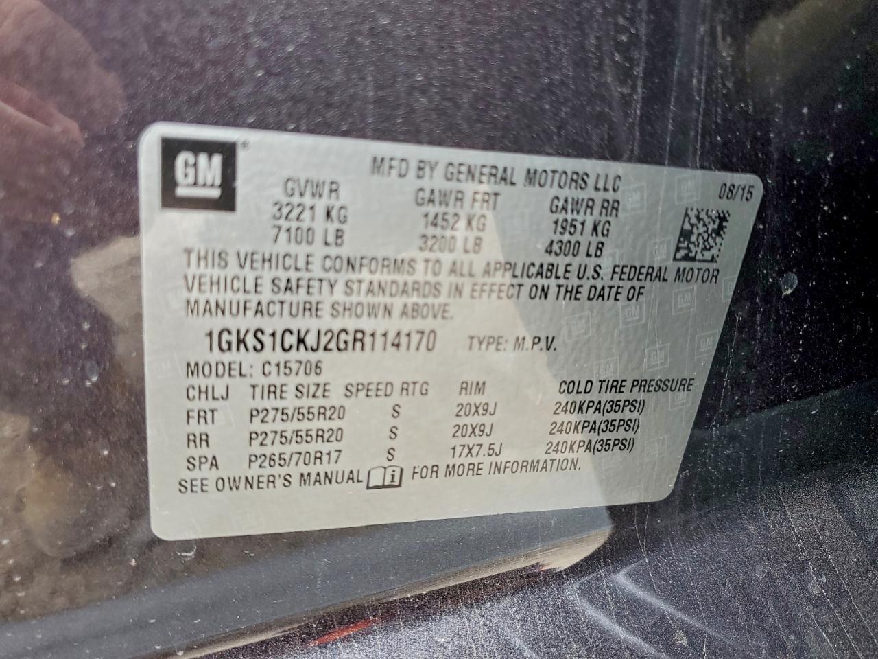 2016 GMC Yukon