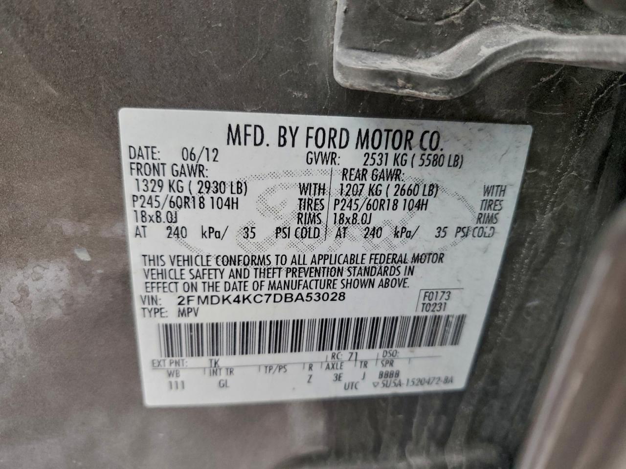2013 FORD EDGE