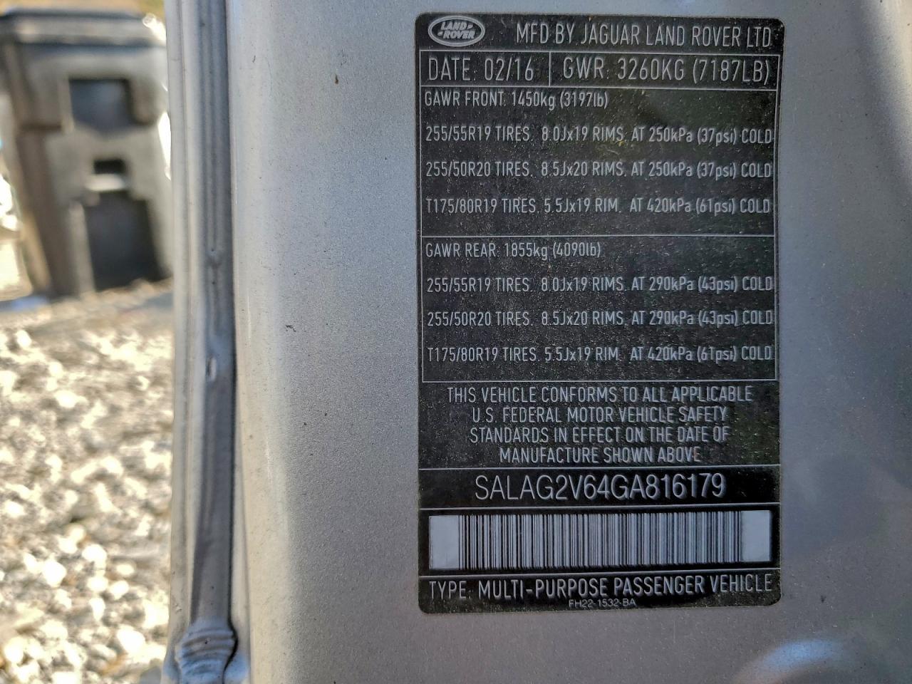 2016 LAND ROVER LR4