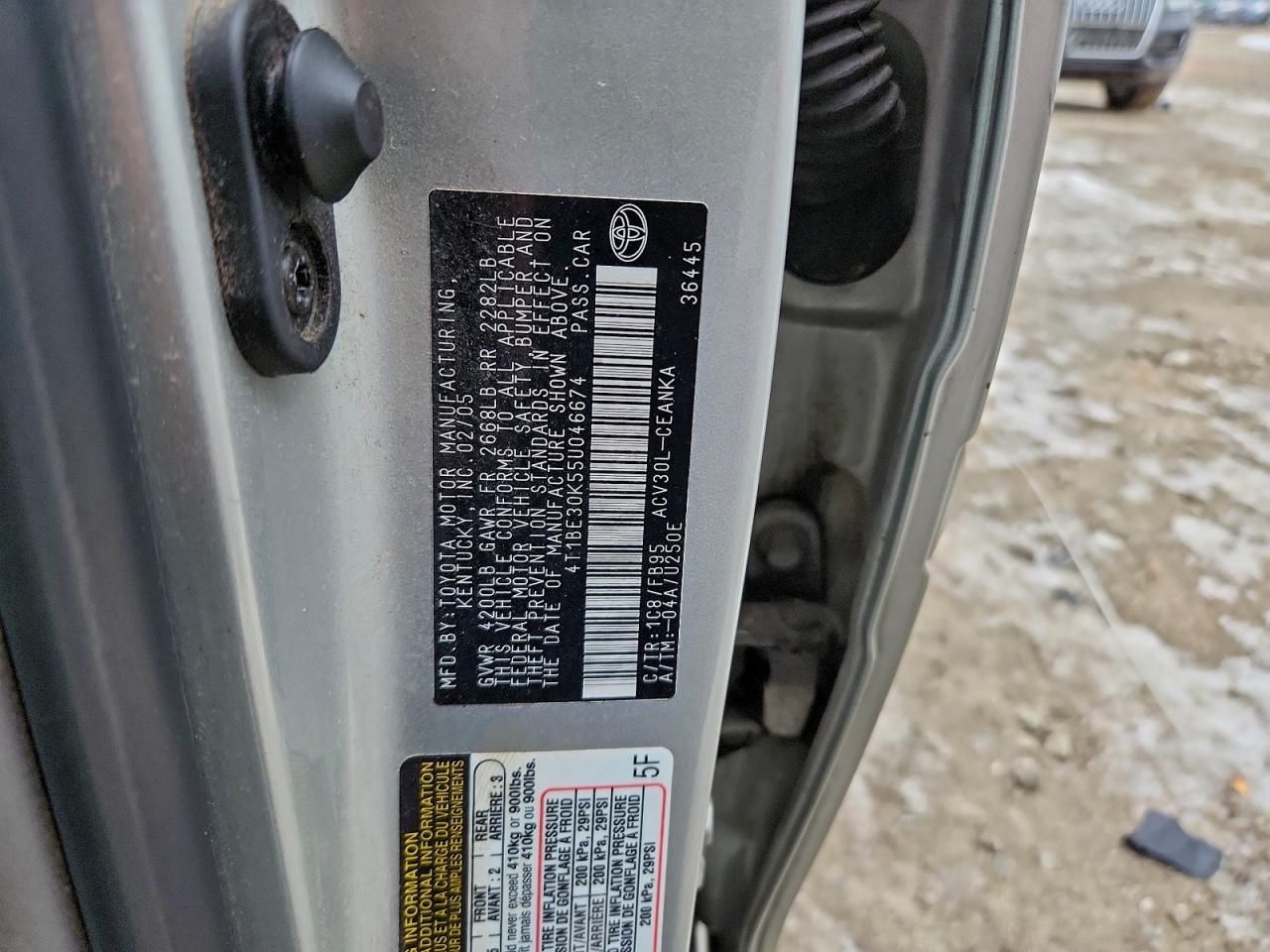 2005 TOYOTA CAMRY
