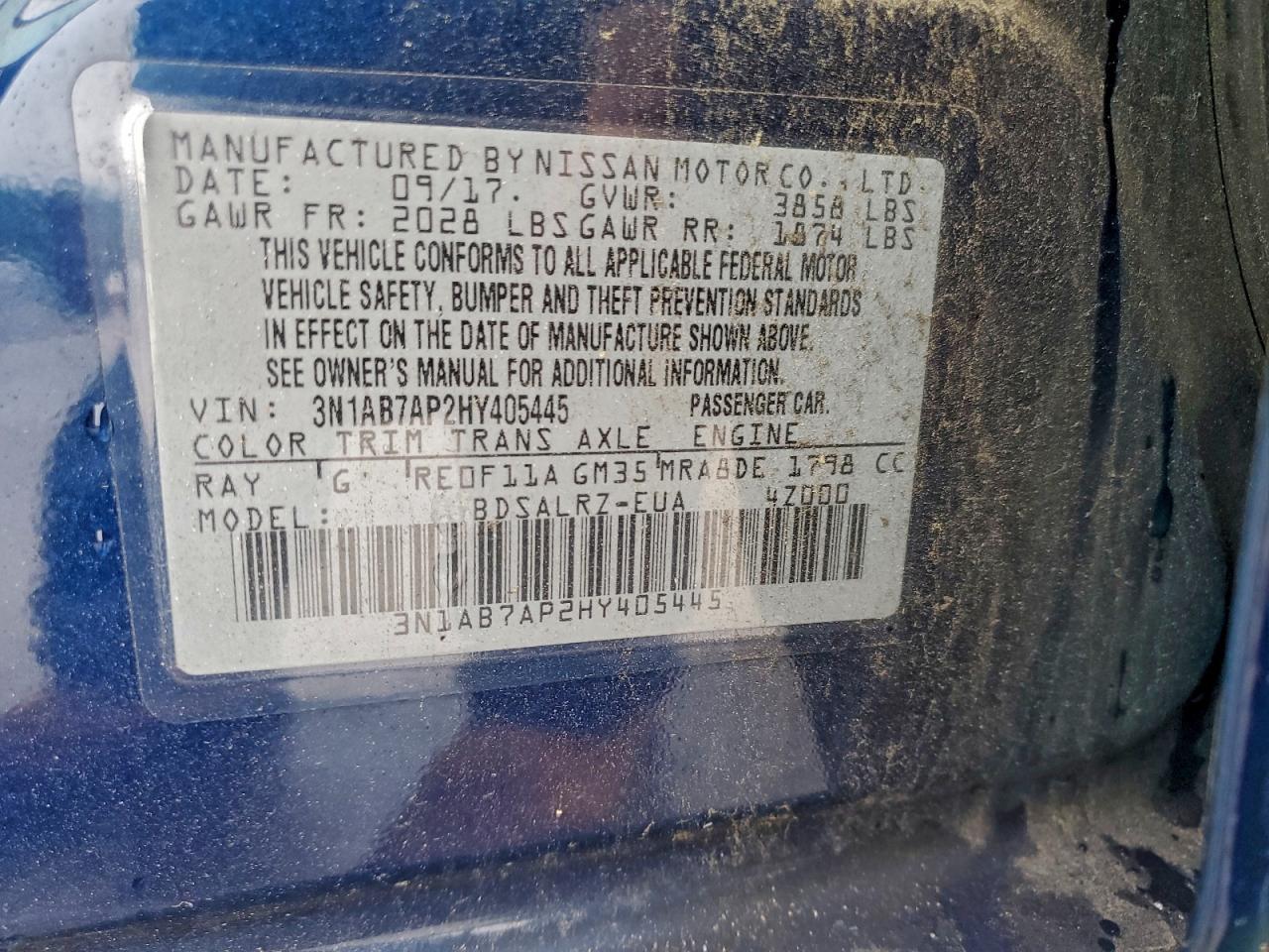 2017 NISSAN SENTRA