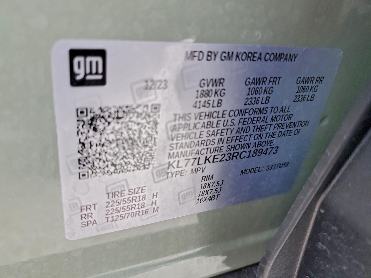 2024 CHEVROLET TRAX