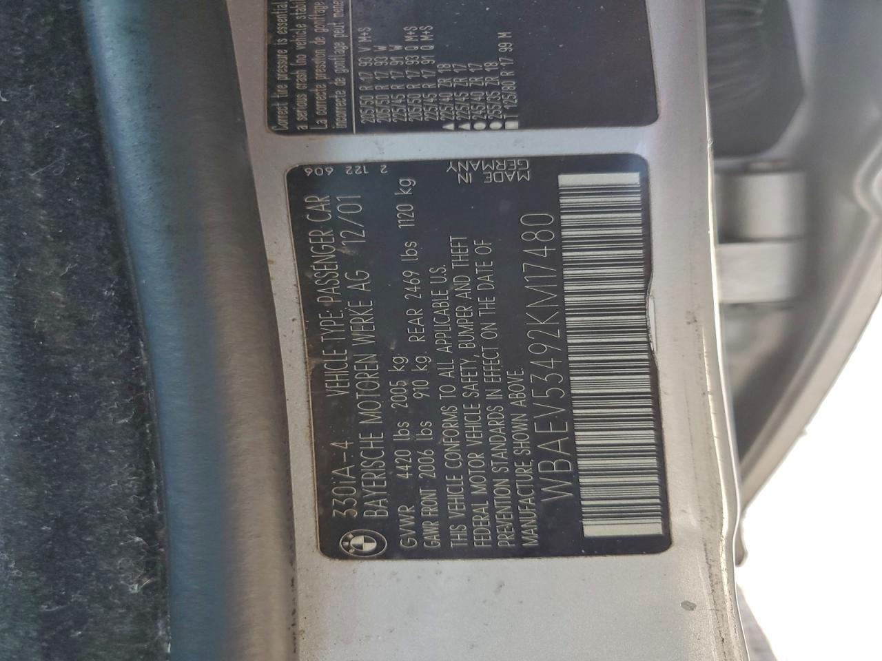 2002 BMW 3 SERIES