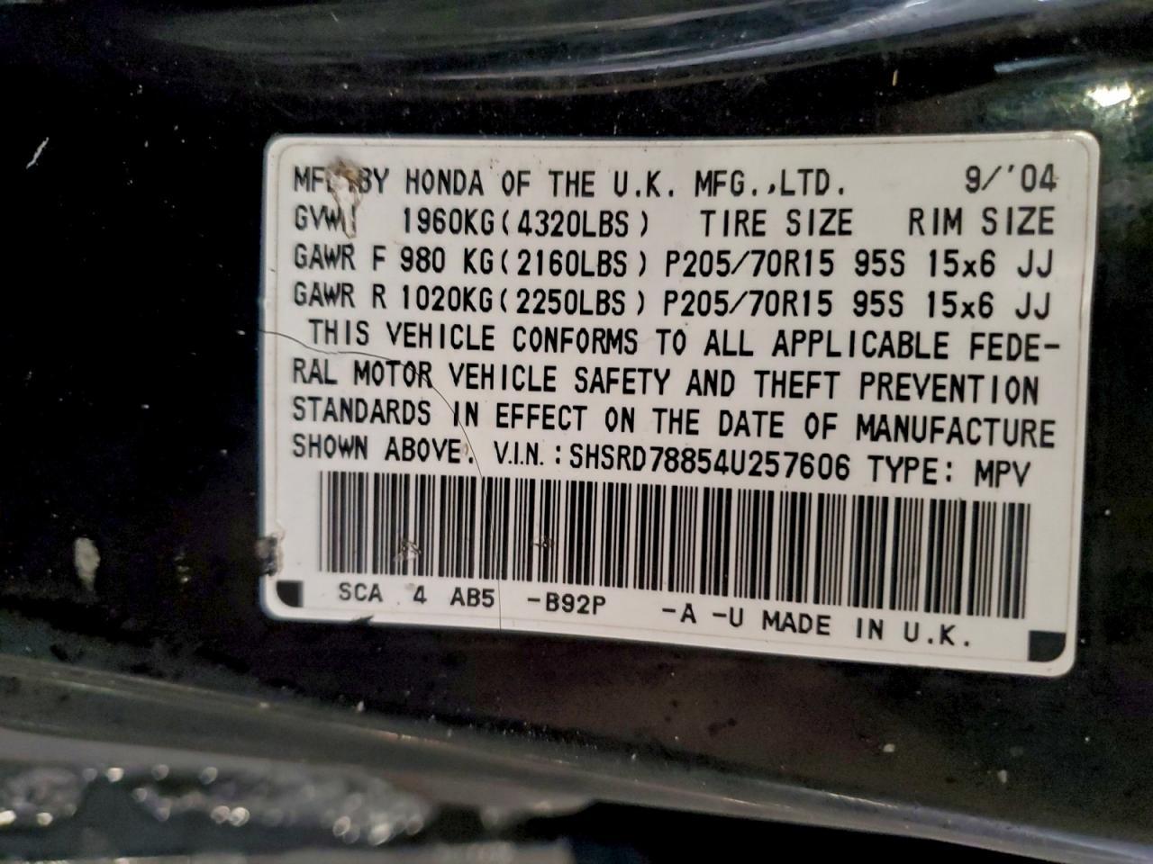 2004 HONDA CR-V