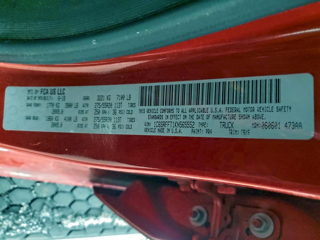 2019 RAM 1500
