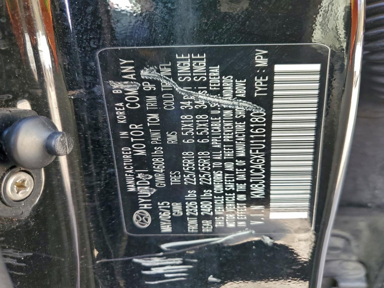 2015 HYUNDAI TUCSON