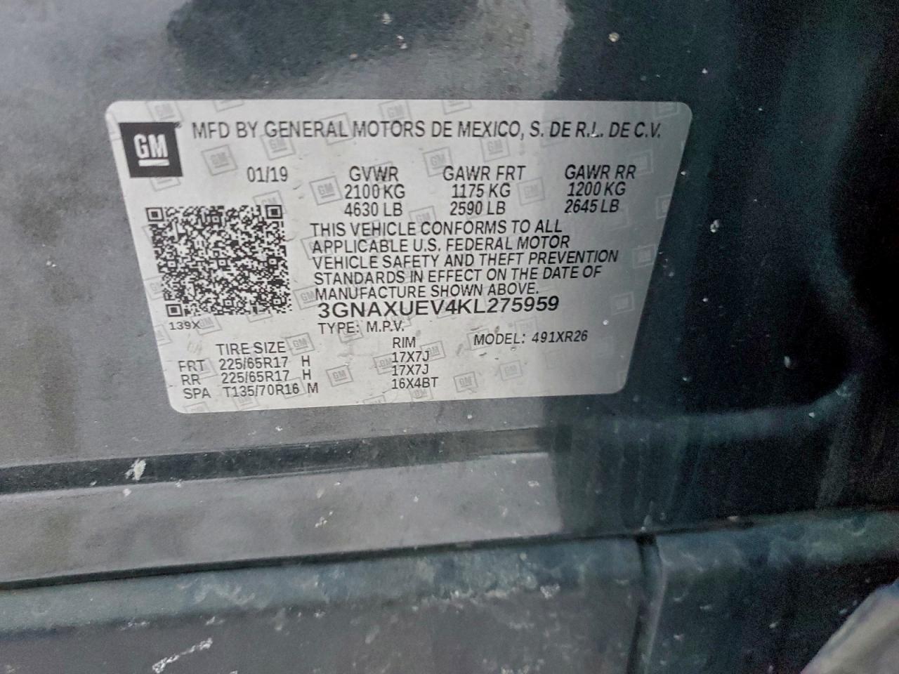 2019 CHEVROLET EQUINOX