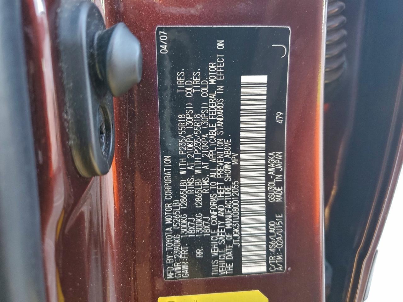 2008 LEXUS RX 350