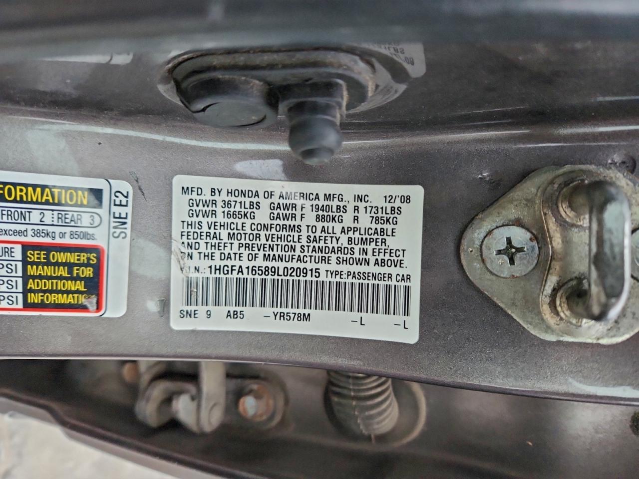2009 HONDA CIVIC