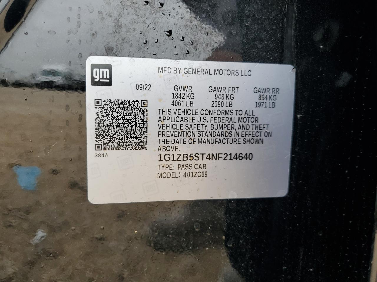 2022 CHEVROLET MALIBU