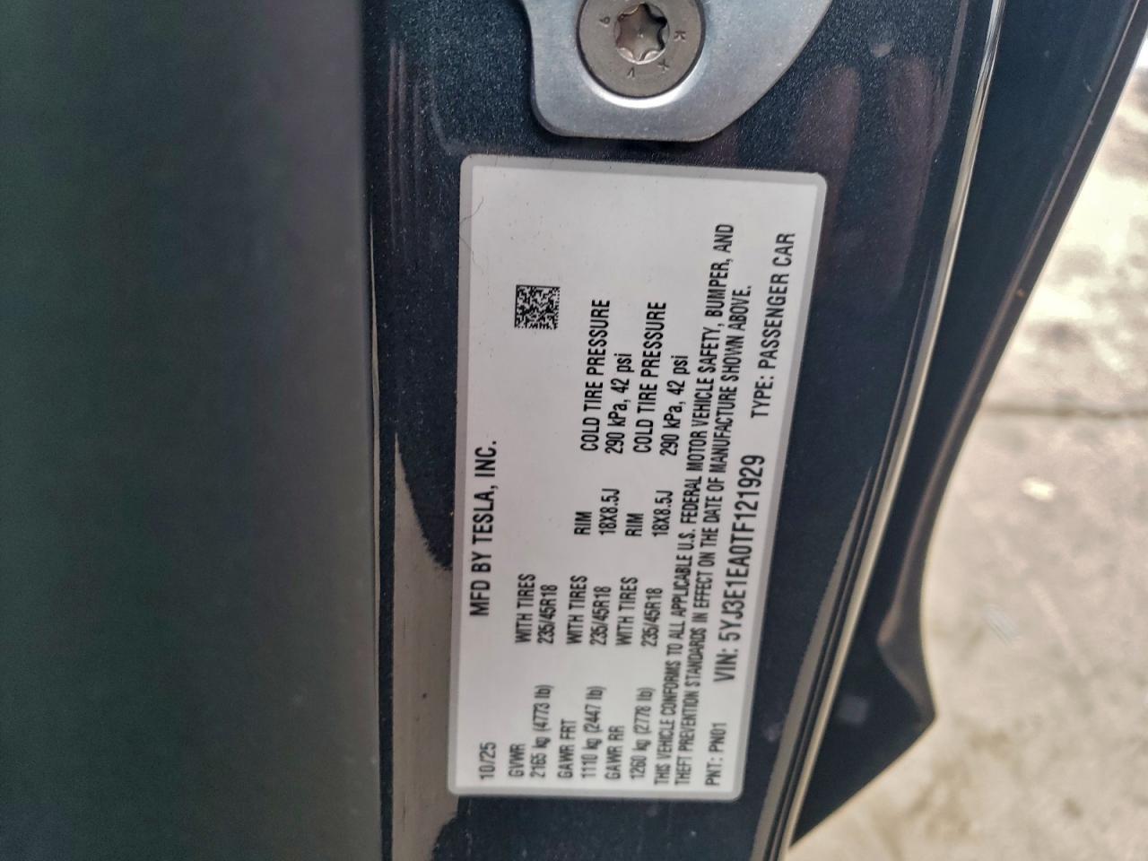 2026 TESLA MODEL 3