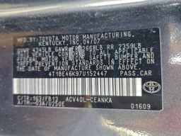2007 TOYOTA CAMRY