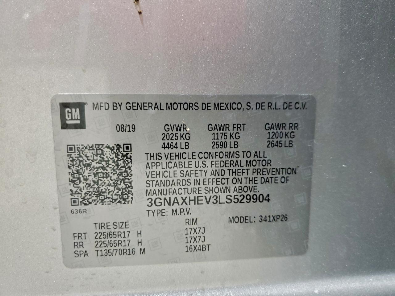 2020 CHEVROLET EQUINOX