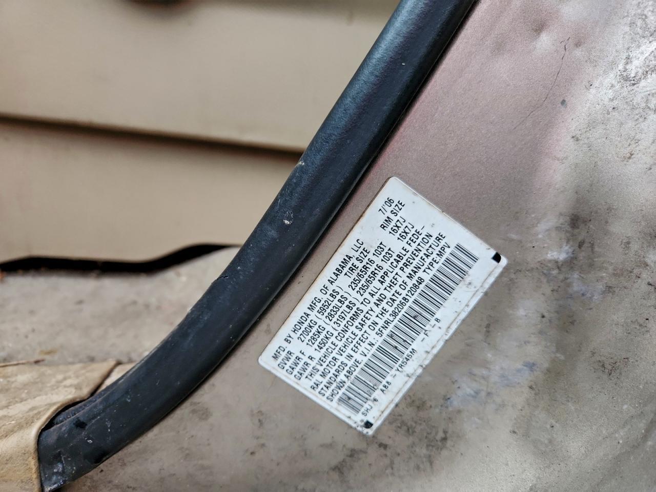 2008 HONDA ODYSSEY