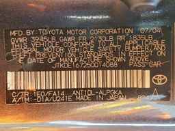 2005 TOYOTA SCION