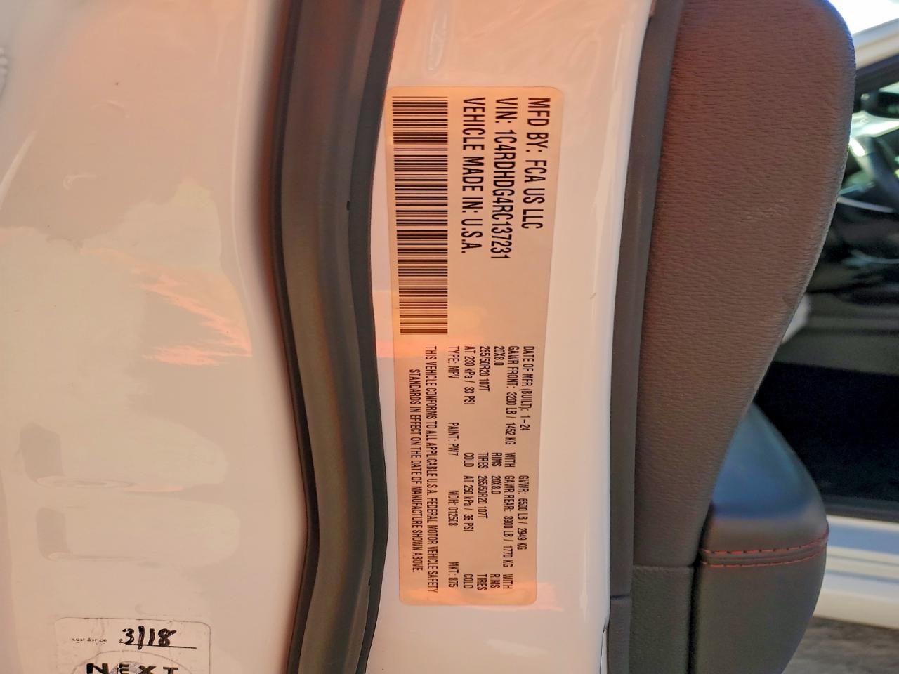 2024 DODGE DURANGO