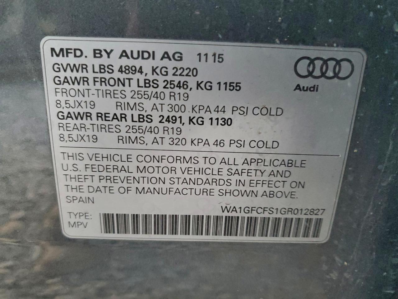2016 AUDI Q3