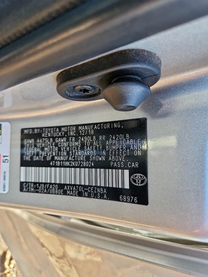 2019 TOYOTA CAMRY