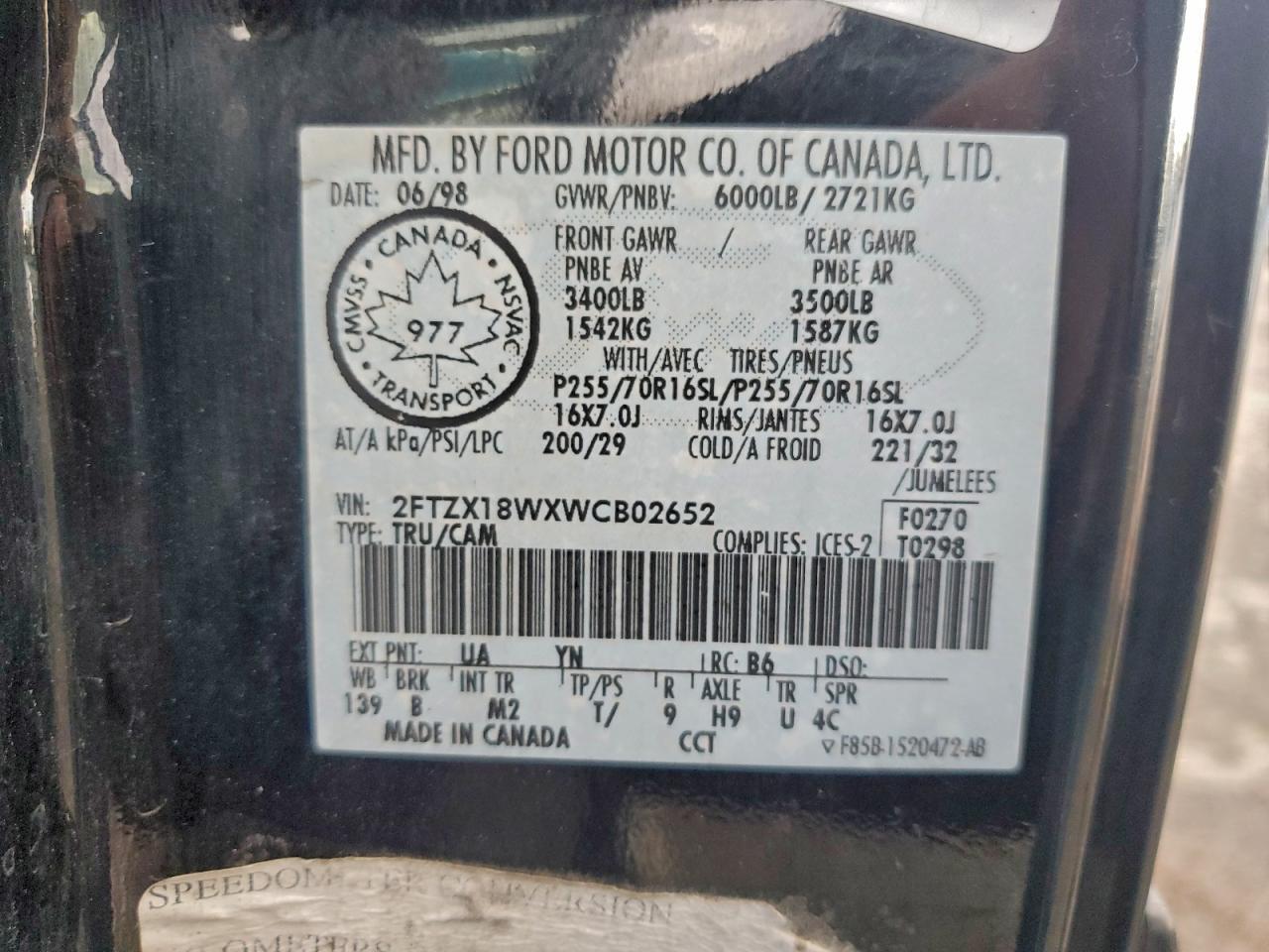 1998 FORD F-150