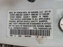 2012 HONDA CIVIC