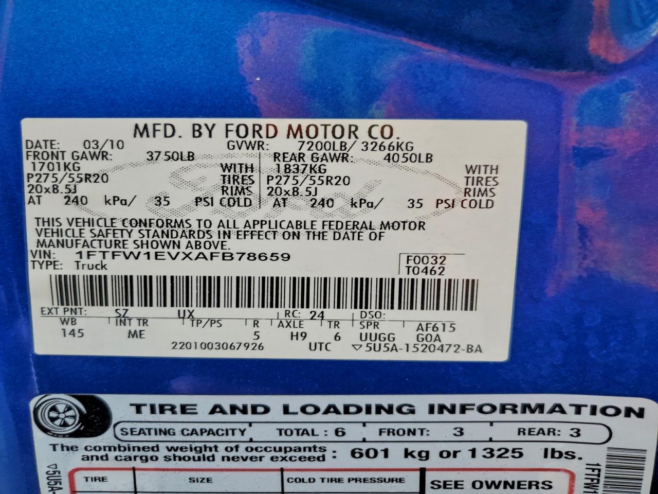 2010 FORD F-150