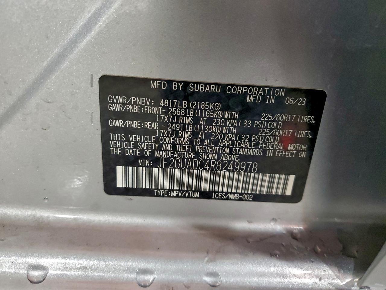 2024 SUBARU Crosstrek