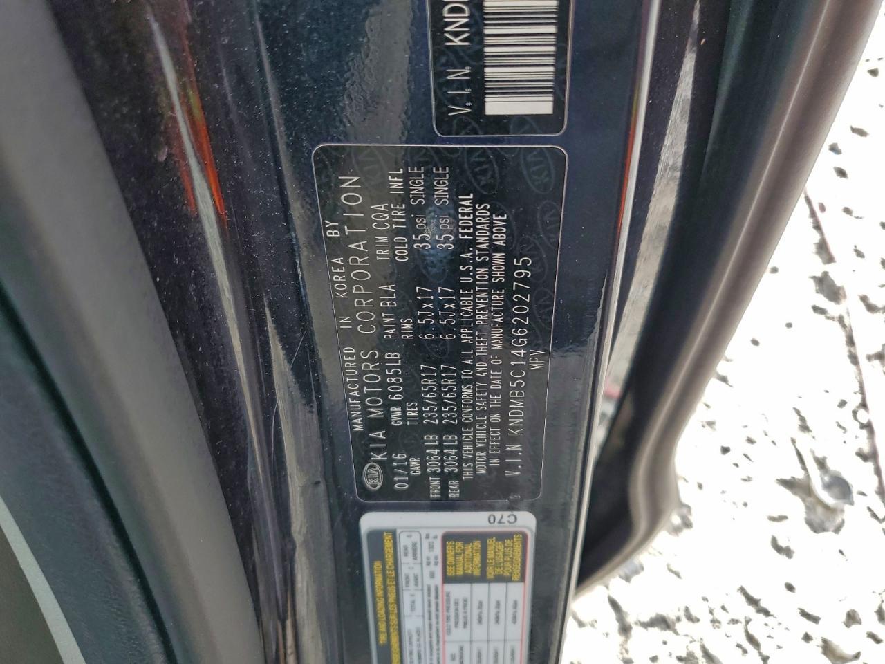 2016 KIA SEDONA