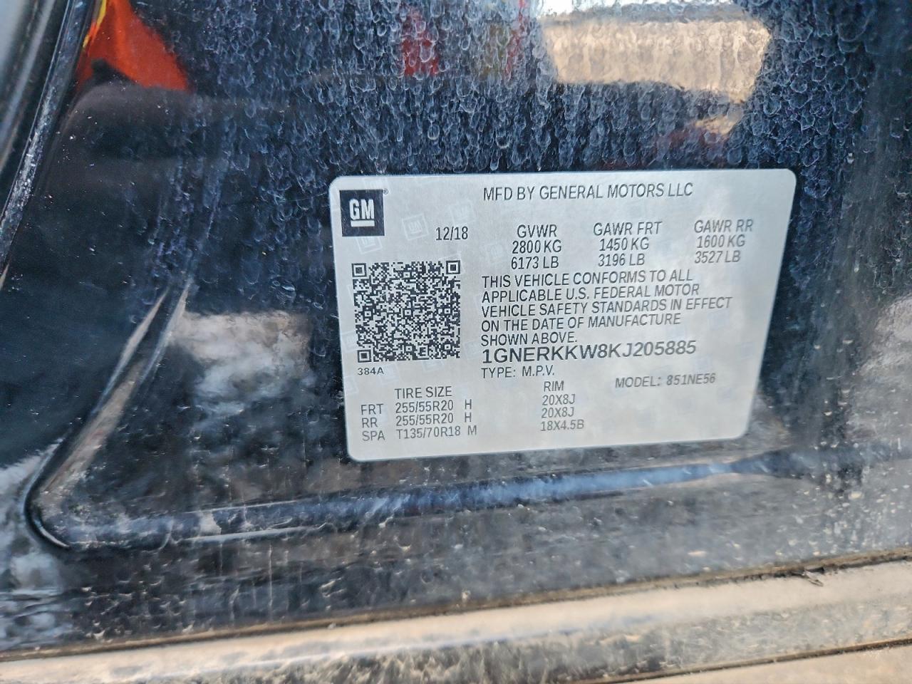 2019 CHEVROLET TRAVERSE