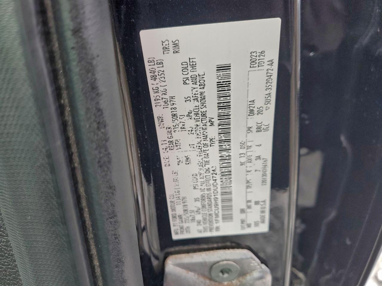 2013 FORD ESCAPE