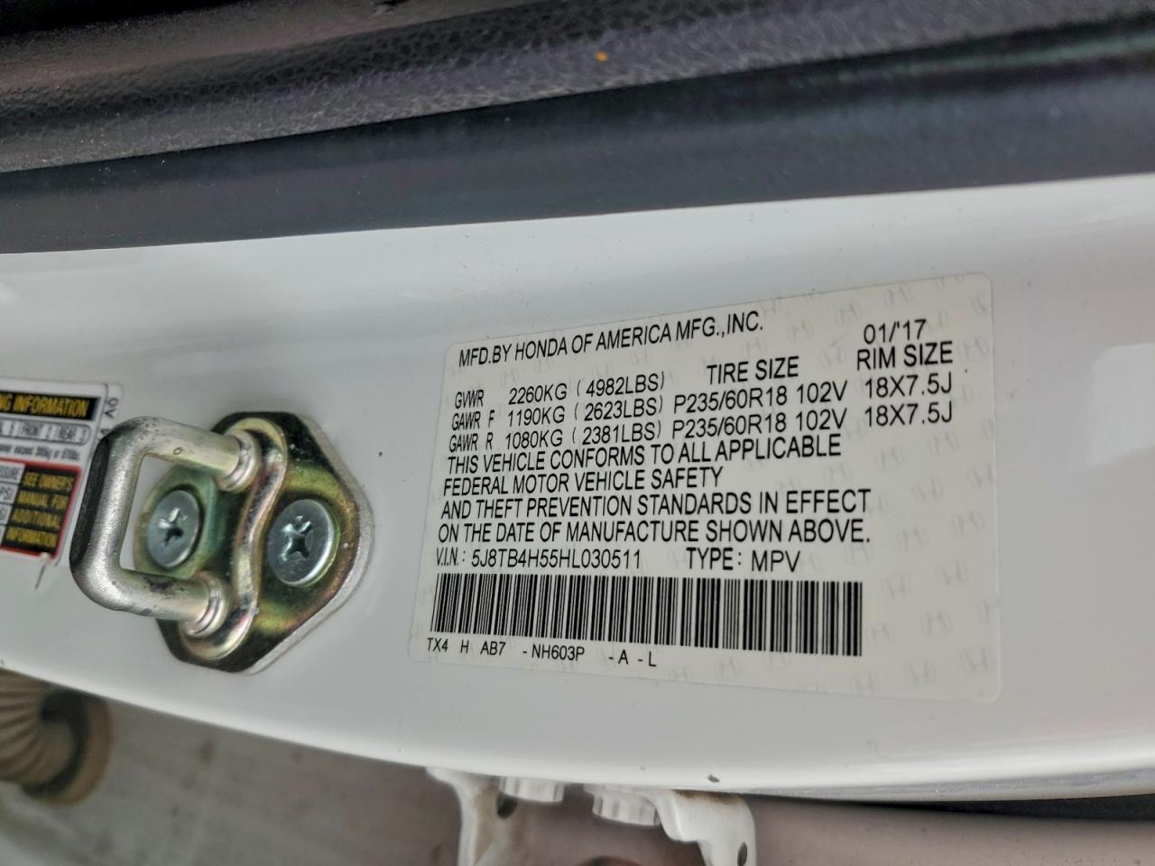 2017 ACURA RDX