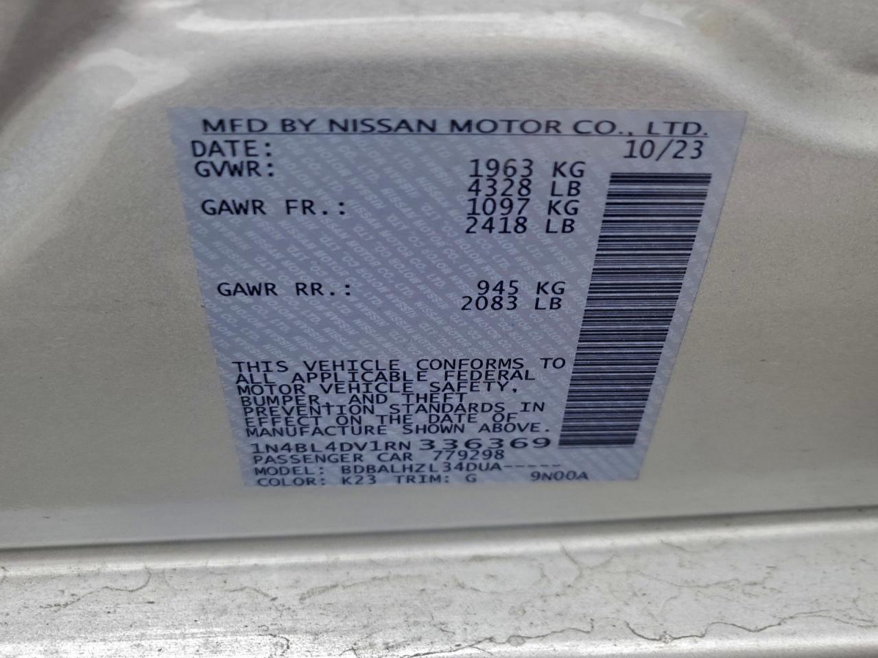 2024 NISSAN ALTIMA