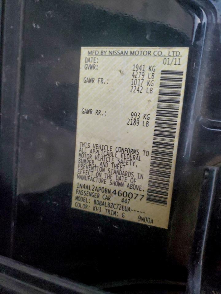 2011 NISSAN ALTIMA