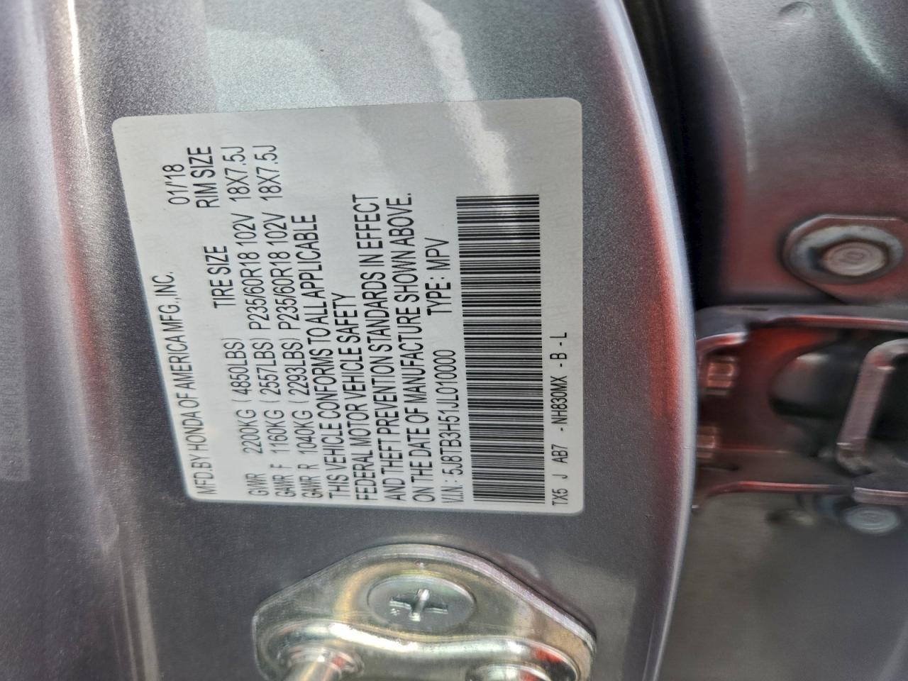 2018 ACURA RDX