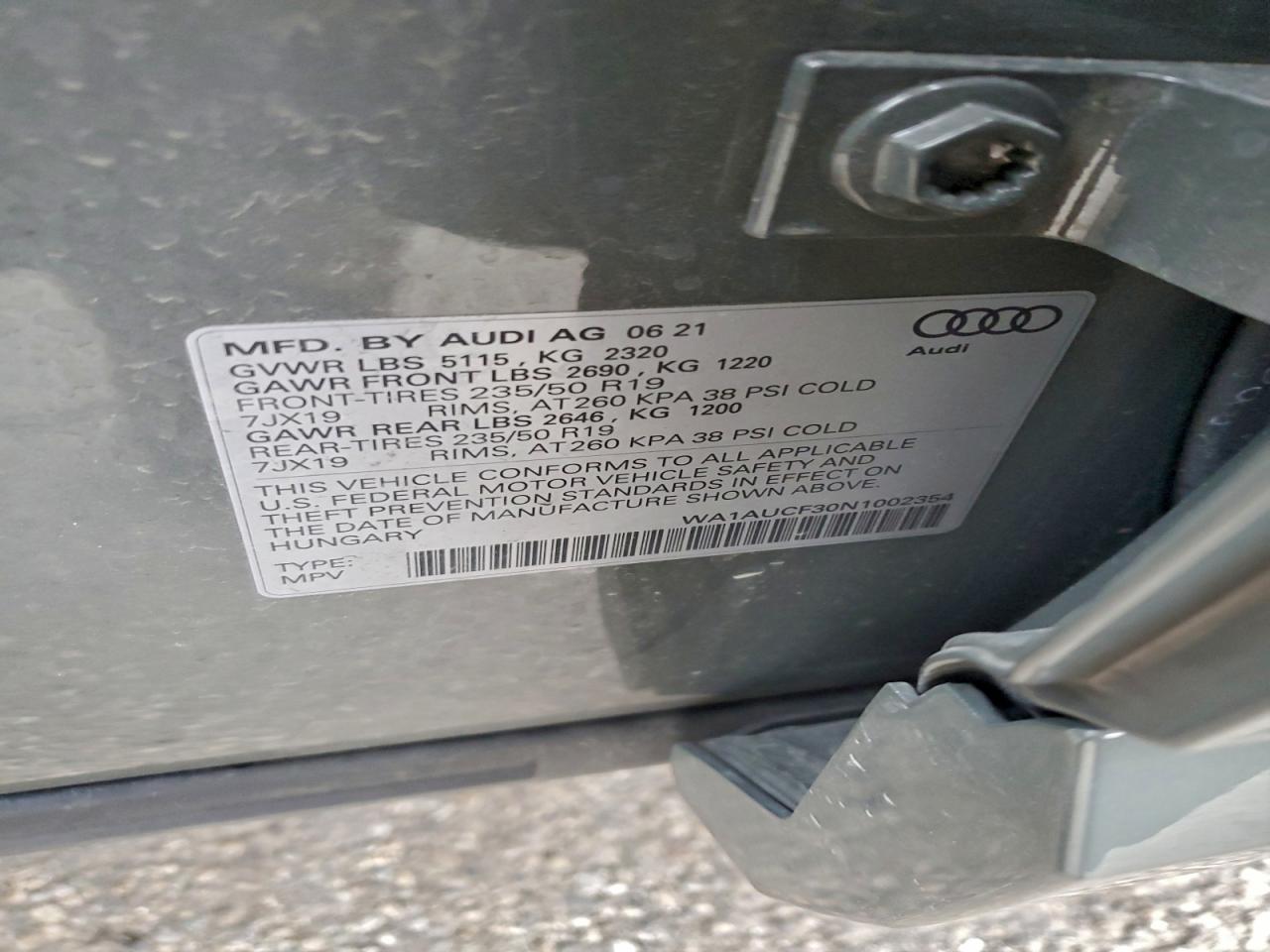 2022 AUDI Q3