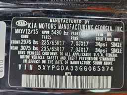 2016 KIA SORENTO