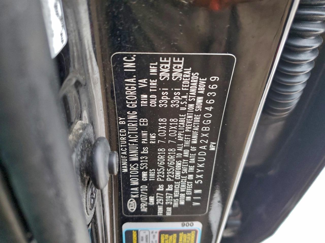 2011 KIA SORENTO