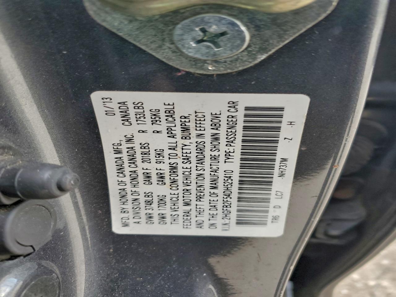 2013 HONDA CIVIC