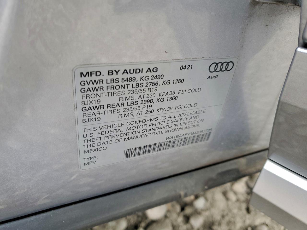 2021 AUDI Q5