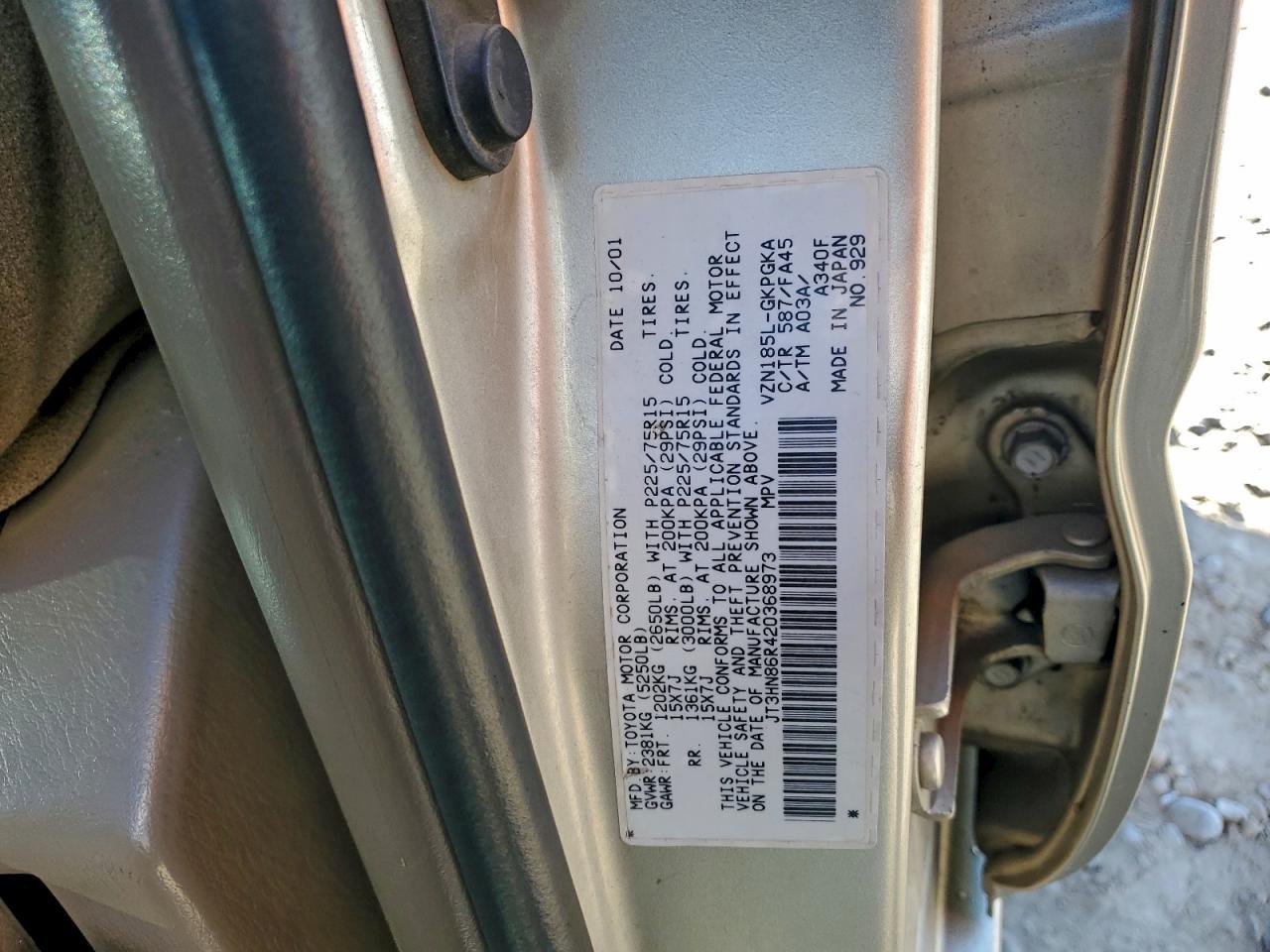 2002 TOYOTA 4Runner