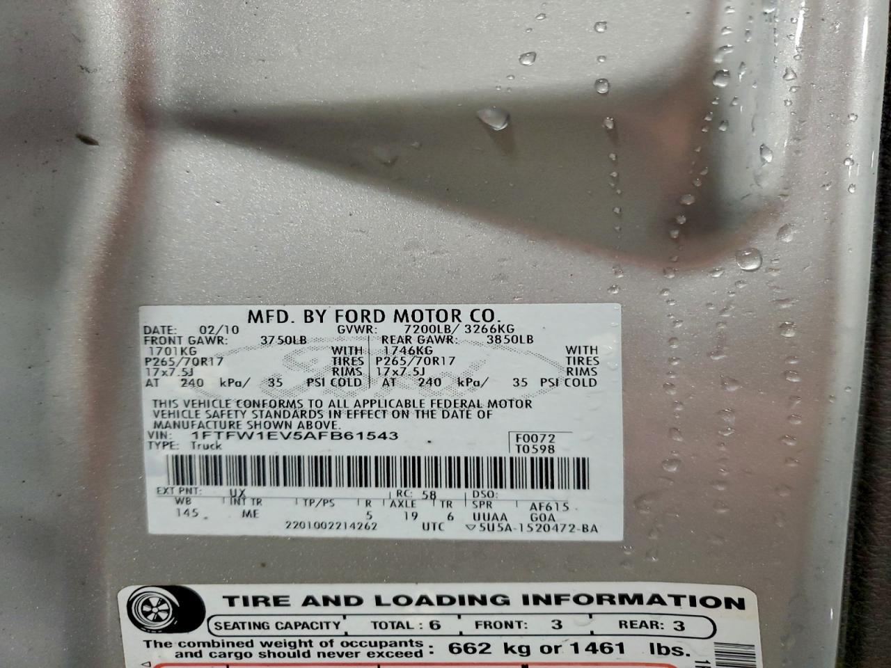2010 FORD F-150