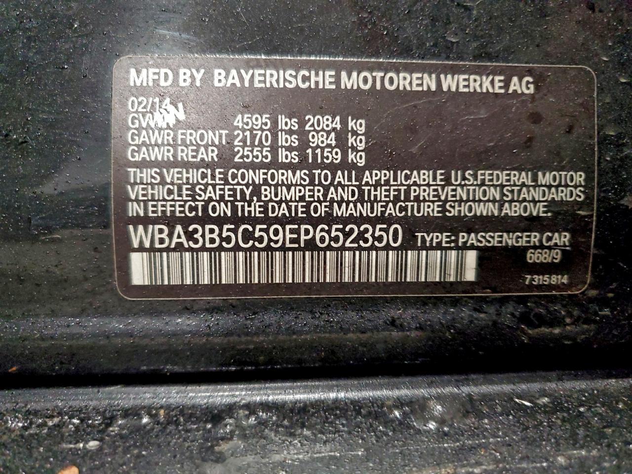 2014 BMW 3 SERIES