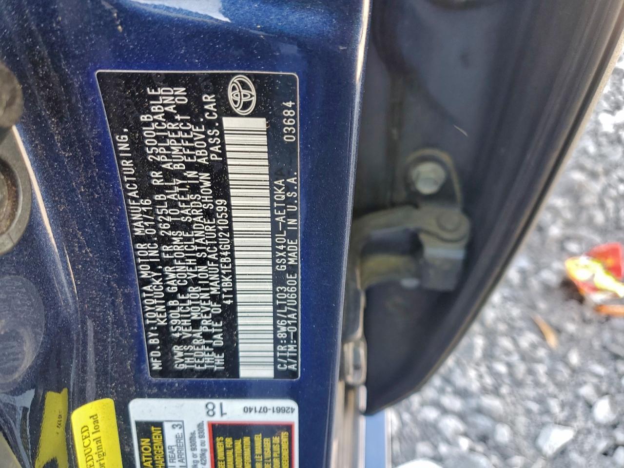 2016 TOYOTA Avalon