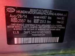 2015 HYUNDAI SONATA